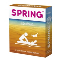 Контурные презервативы SPRING CONTOUR - 3 шт.